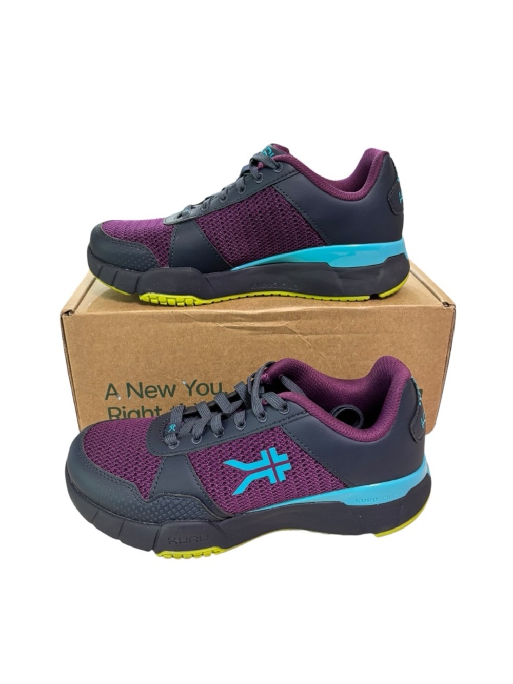 KURU Quantum 2 Shoes Womens 8 Medium Purple Mesh Athletic Sneakers Comfort